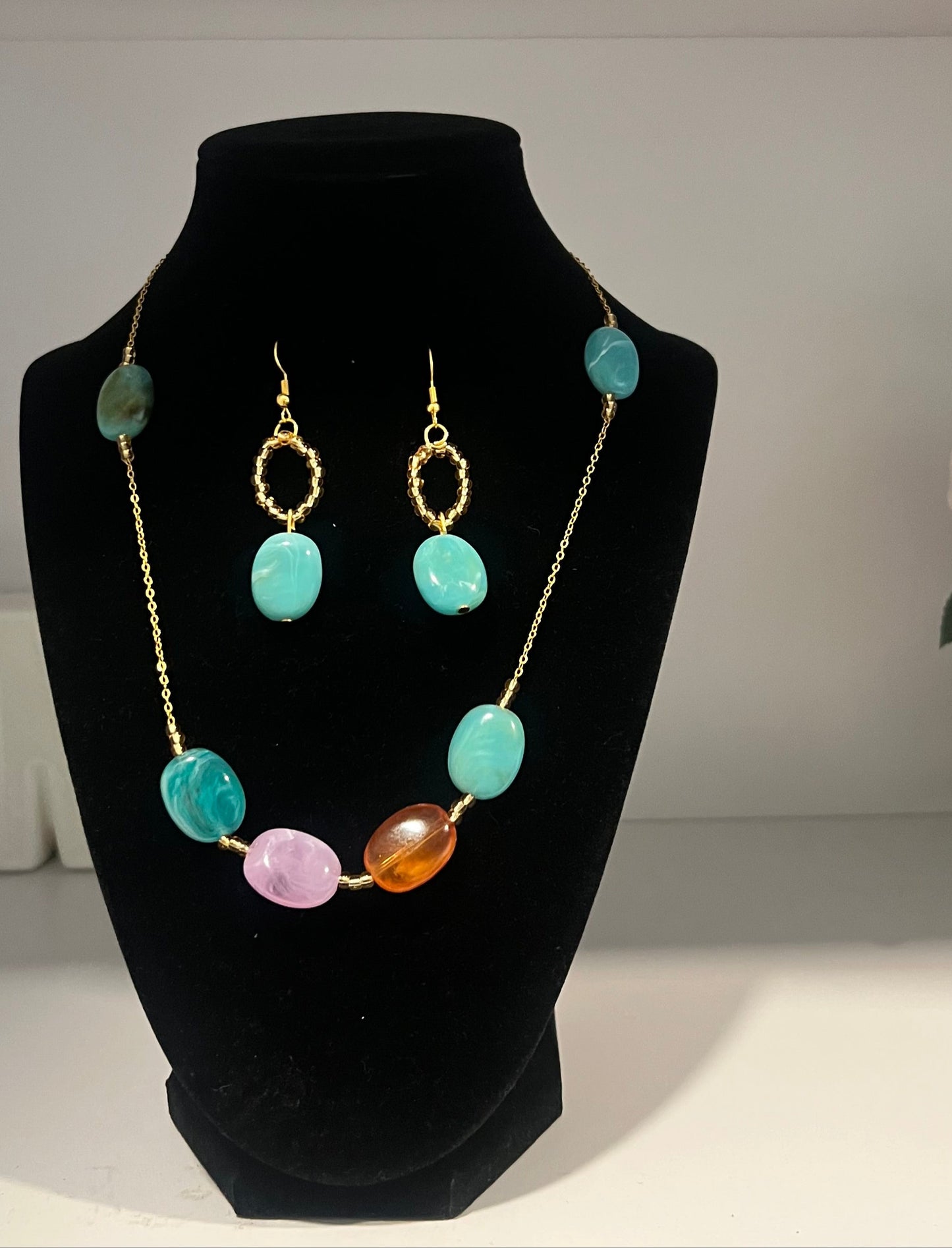 Ocean Breeze Gemstone Necklace Set