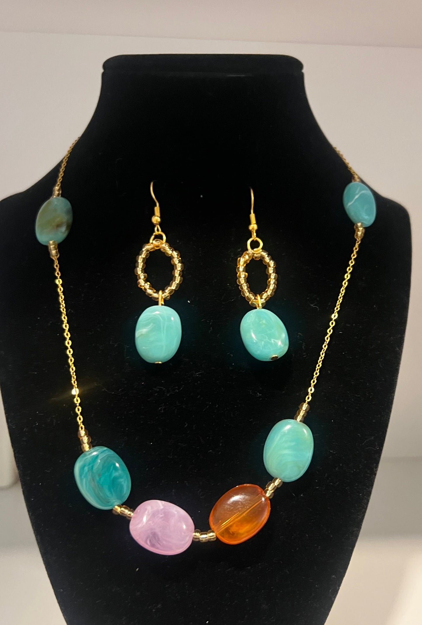 Ocean Breeze Gemstone Necklace Set