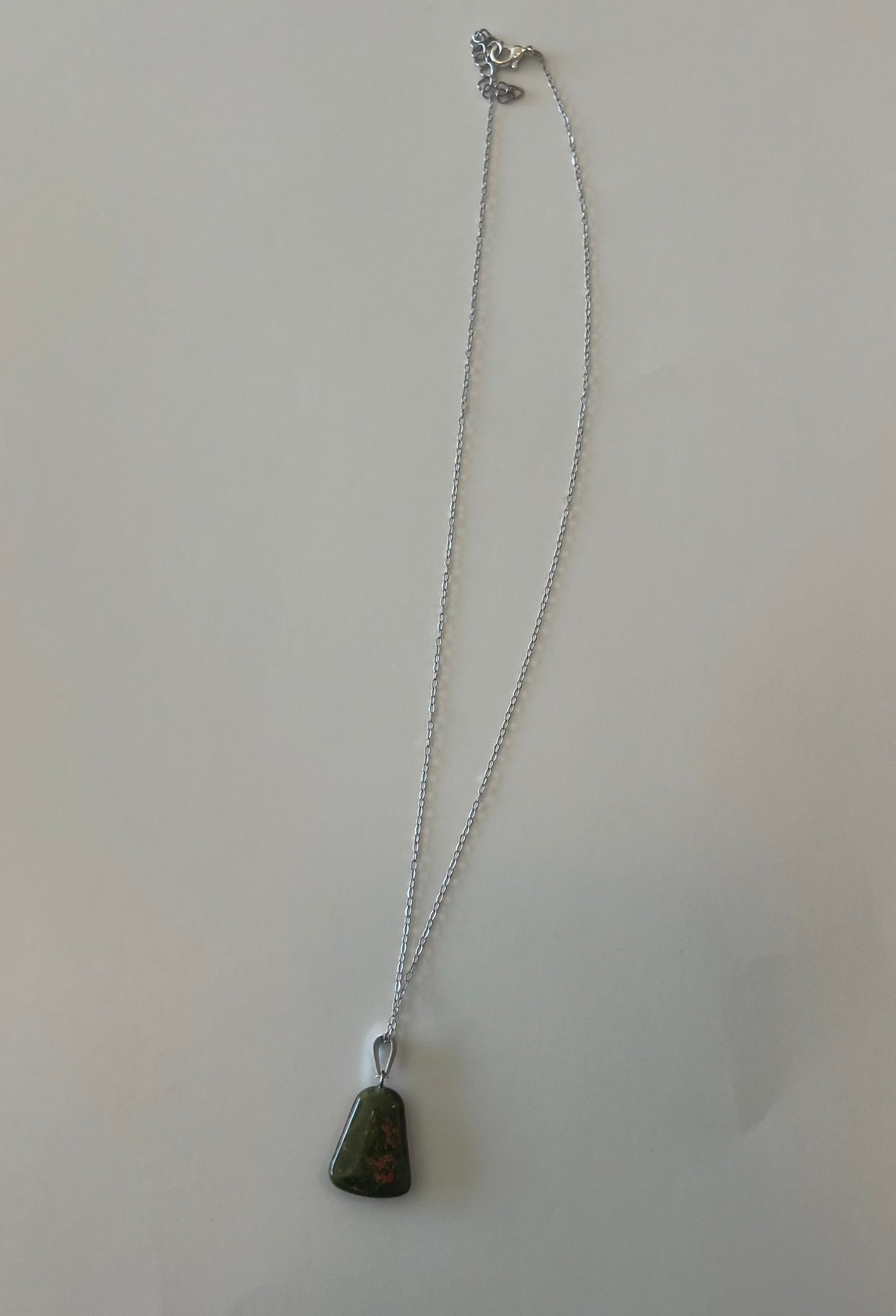 Assorted Gemstone Pendant Necklaces on Silver Chain