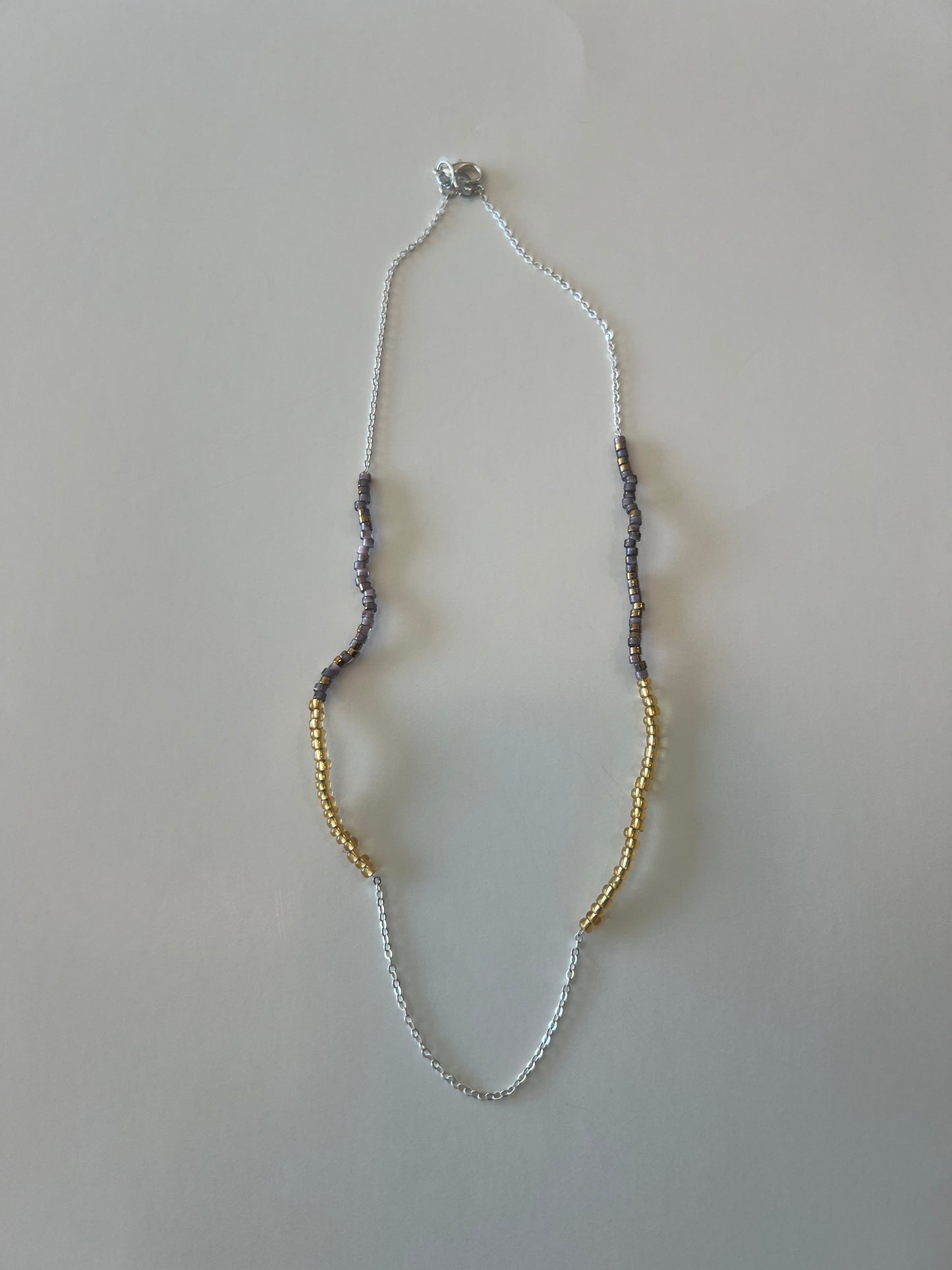 Rainbow Whispers Beaded Chain Neck