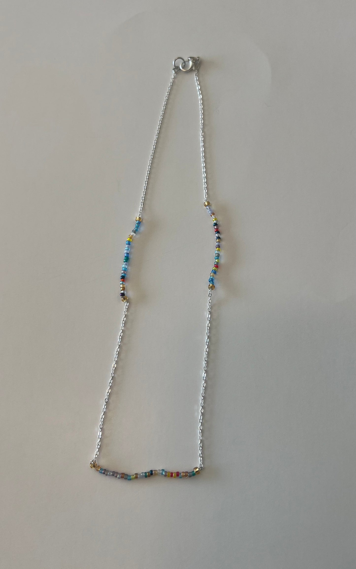 Rainbow Whispers Beaded Chain Neck