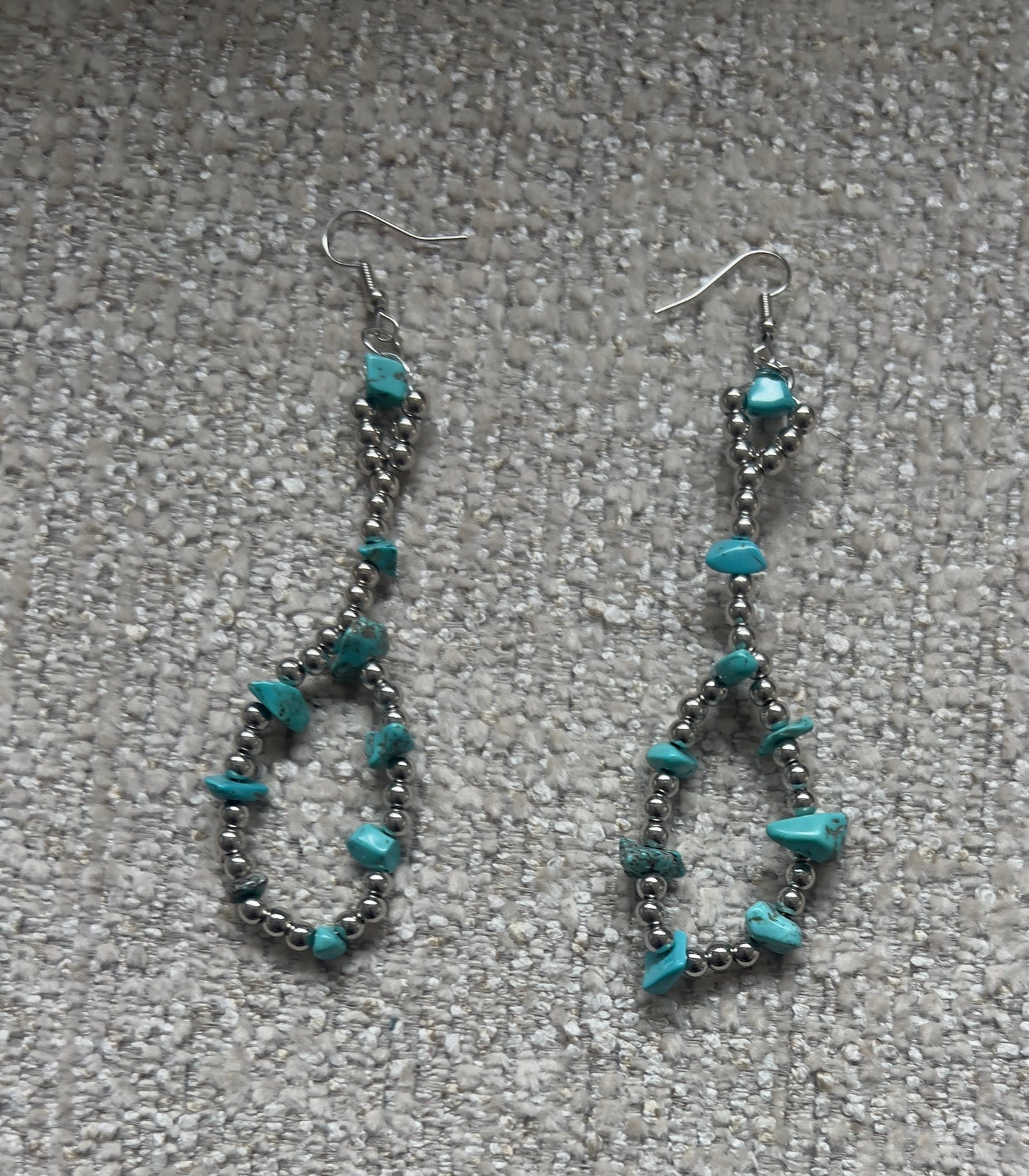 Blue Halo Earrings