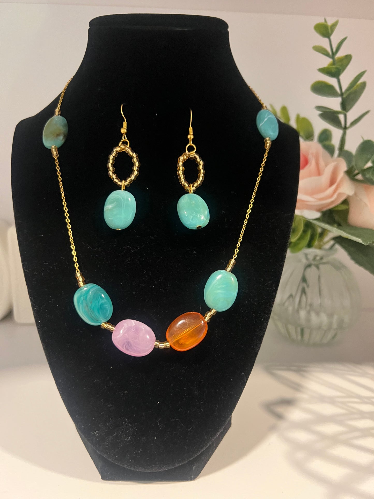 Ocean Breeze Gemstone Necklace Set