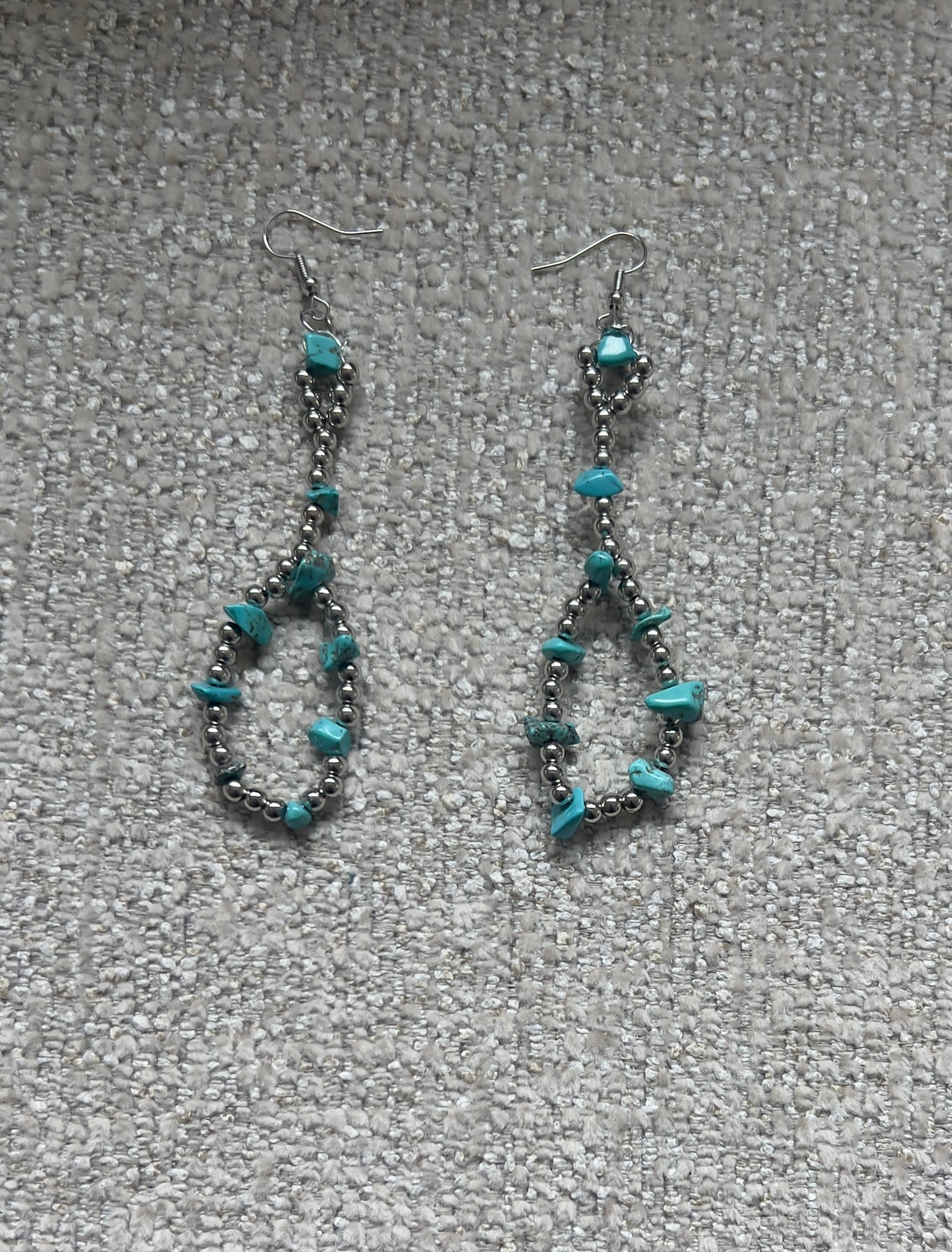Blue Halo Earrings