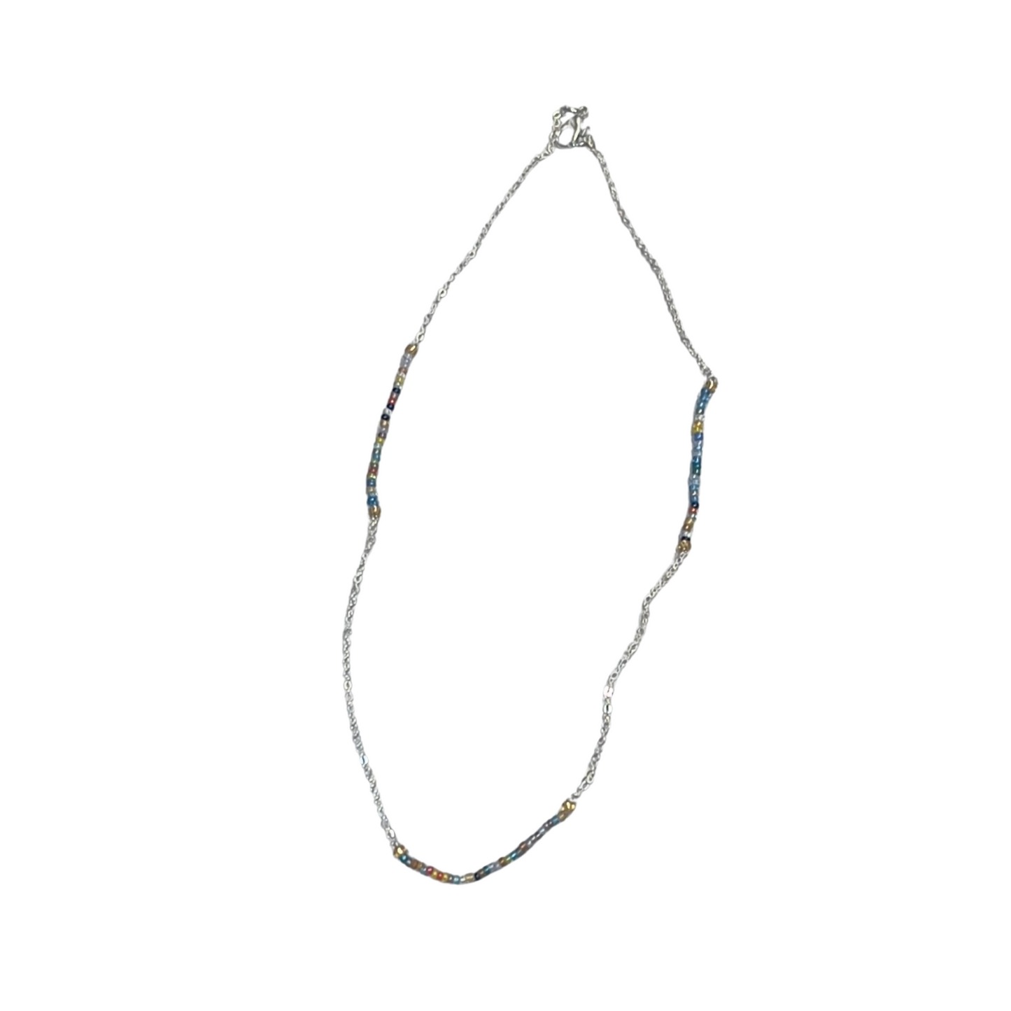 Rainbow Whispers Beaded Chain Neck