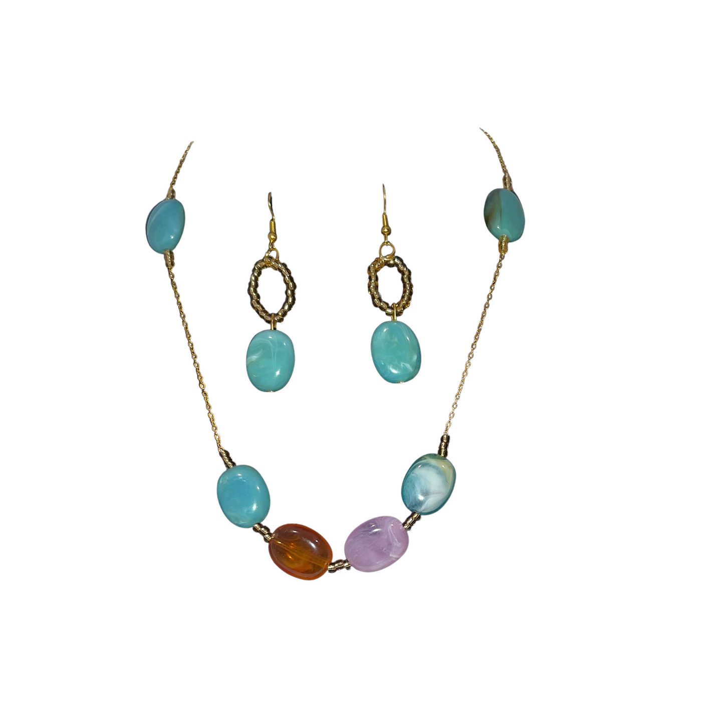 Ocean Breeze Gemstone Necklace Set