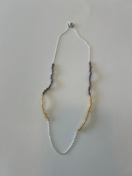 Rainbow Whispers Beaded Chain Neck