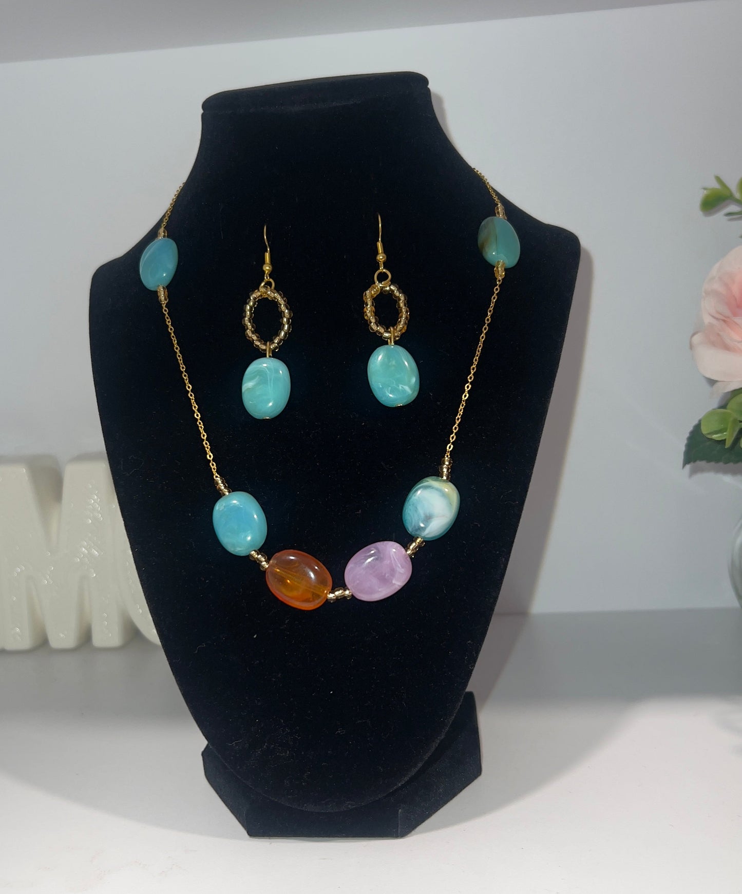Ocean Breeze Gemstone Necklace Set