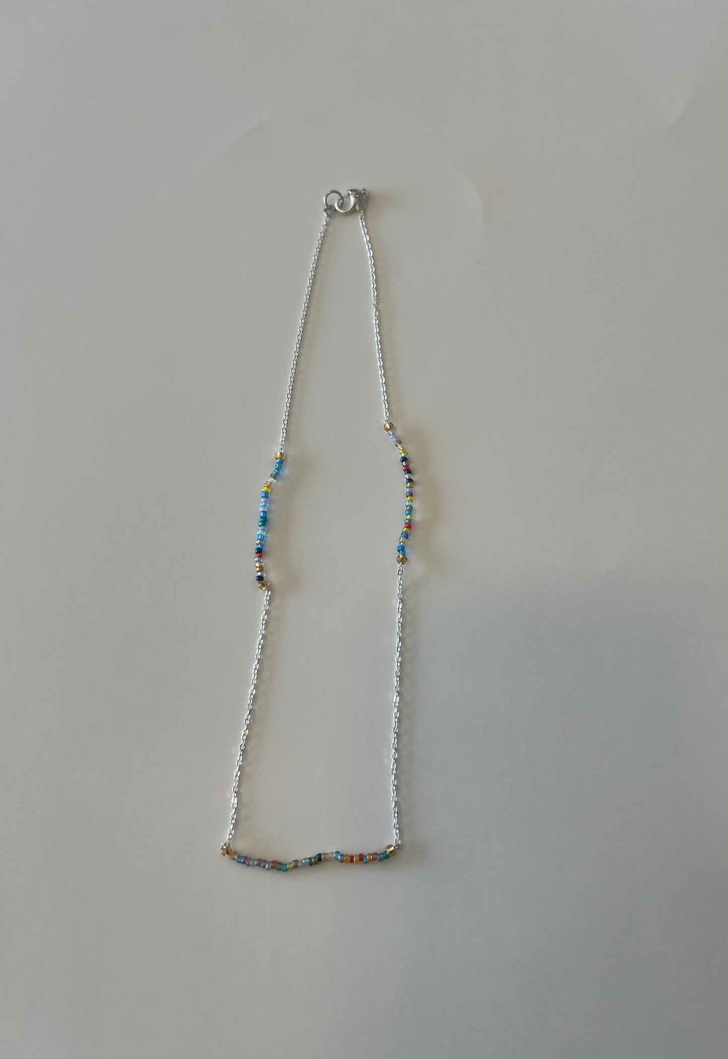 Rainbow Whispers Beaded Chain Neck
