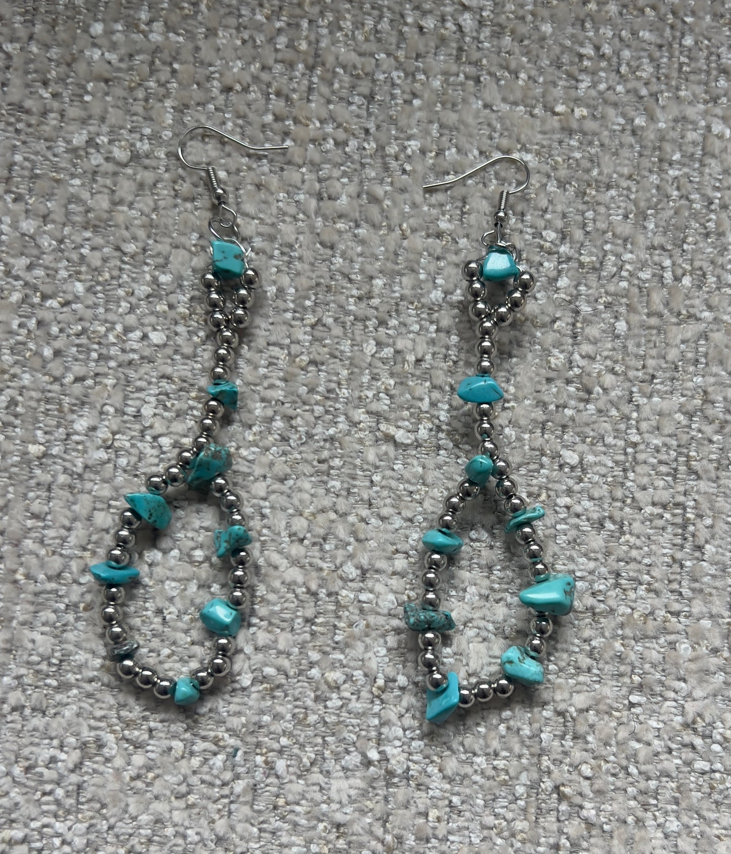 Blue Halo Earrings