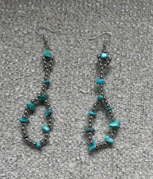 Blue Halo Earrings