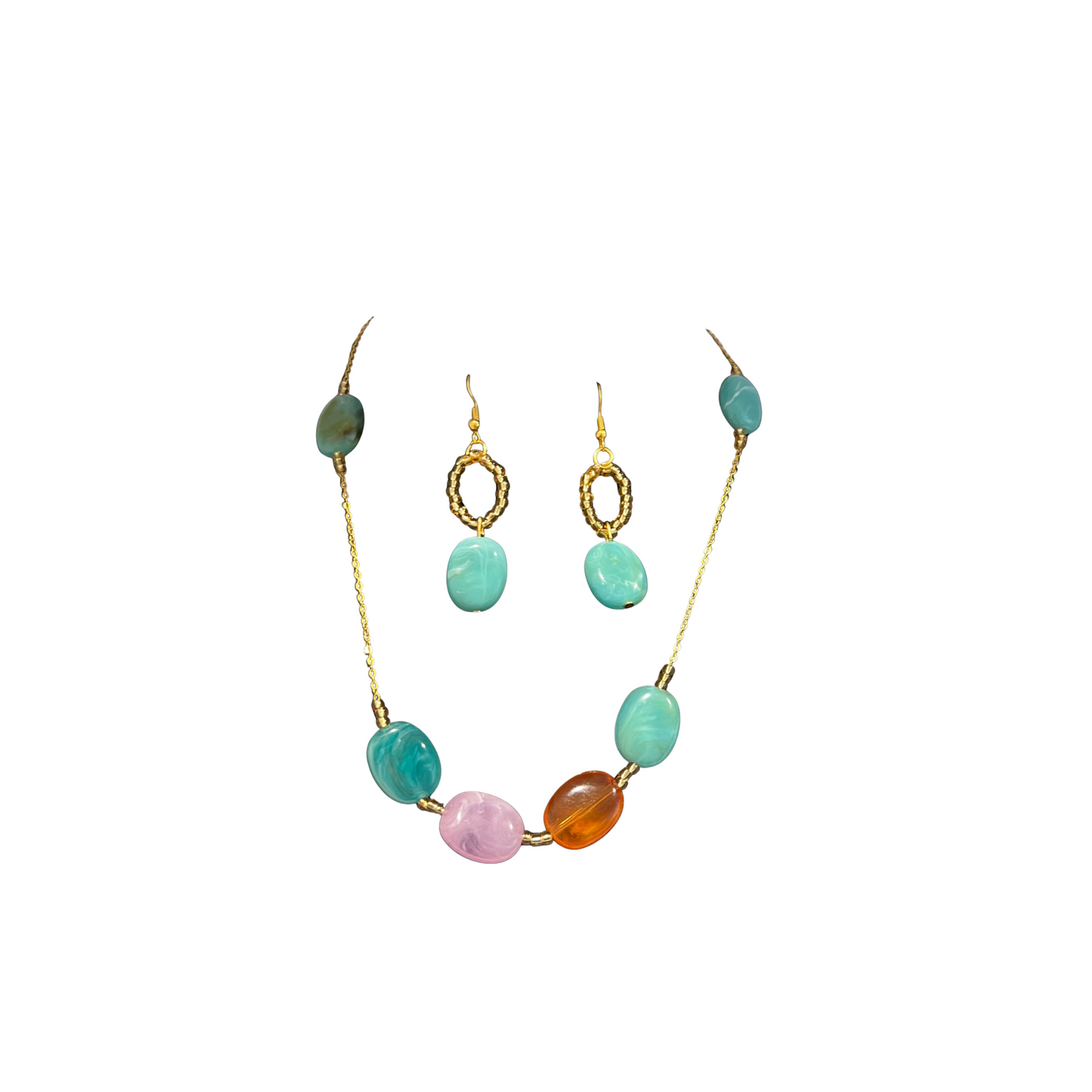 Ocean Breeze Gemstone Necklace Set